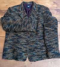 Vintage Finland Tweed Blazer 14 Medium   Light Jacket. Pre Loved 90s Retro Boho