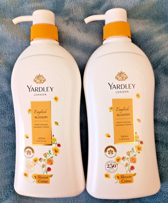 2 PACK Yardley London English Blossom Moisturising Shower Creme Wash 16.9 oz