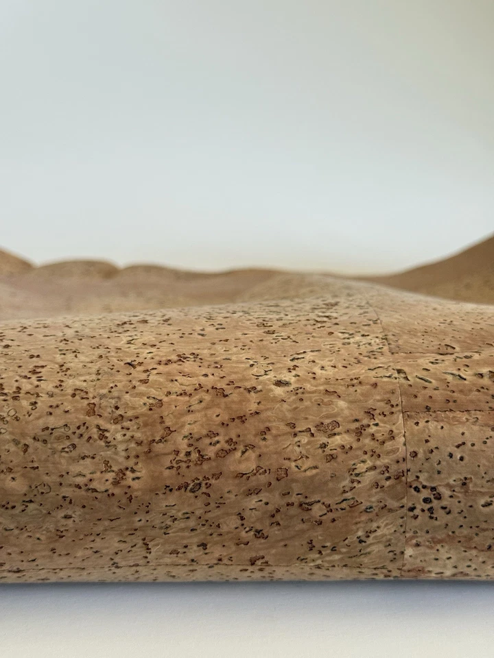 Tela de cuero de corcho premium - Respaldo de gamuza - Alternativa de cuero vegano - 52x 20,5 Foto 4 de 4