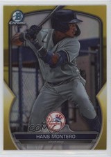 2023 Bowman Draft Chrome Yellow Refractor 27/75 Hans Montero #BDC-12 4k8