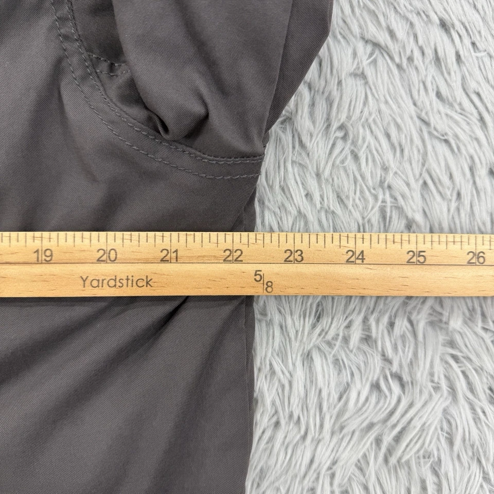 Prana Jacket Men’s L Charcoal Gray Full Zip/Snap Nylon Stretch Polyester Fill - Image 4 of 4