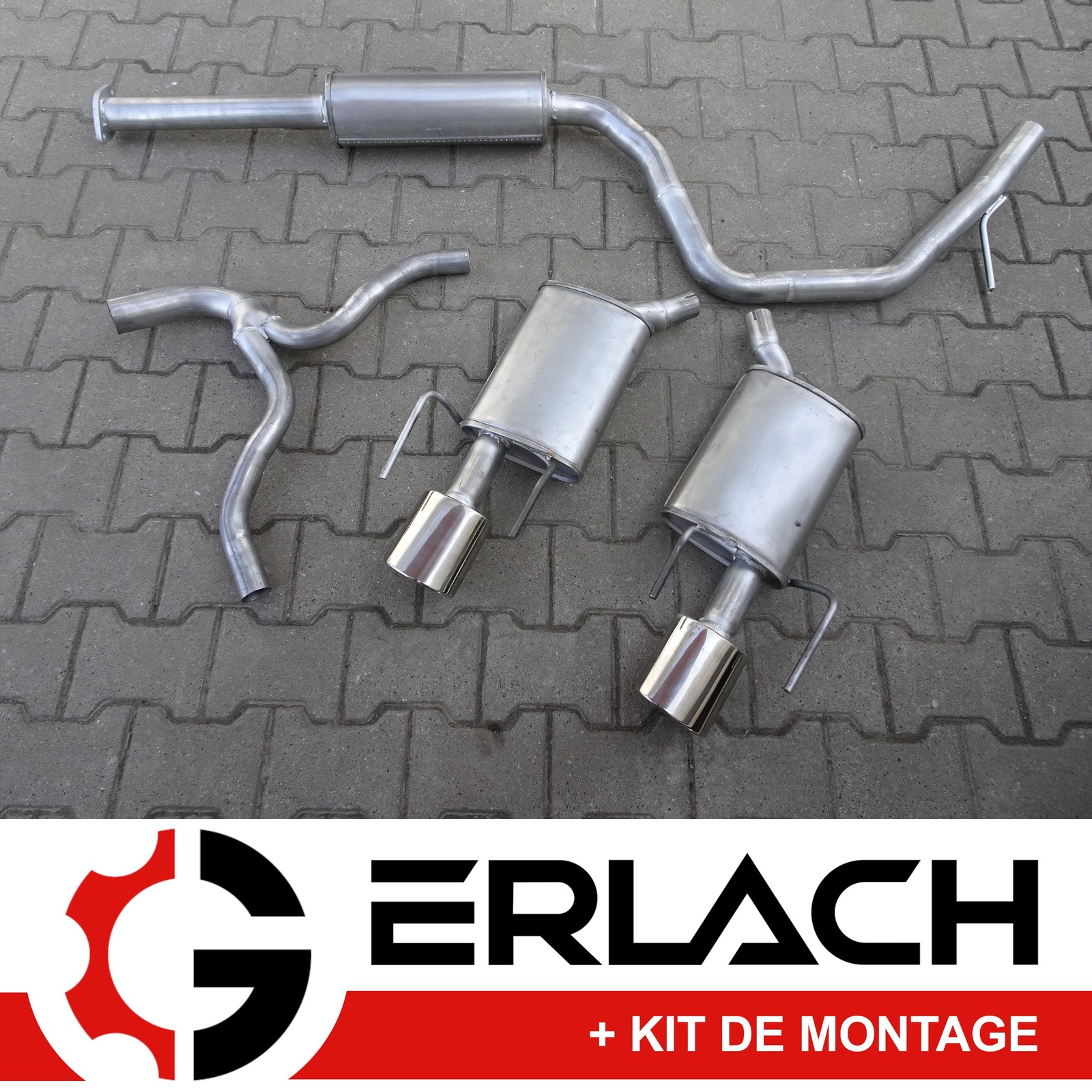 Silencieux echappement Opel Insignia A 2.0 T en acier aluminise anti corrosion