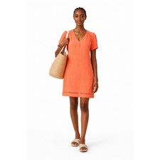 UNTUCKit Cotton Gauze Dress Kasey in coral Size S Lightweight Resortwear Summer