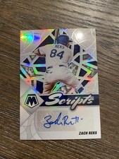 2022 Panini Mosaic #SC-ZR Zach Reks Scripts Holo