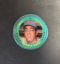 1971 Topps Coins #91 Tommie Agee, Vg, New York Mets