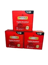 Twinings English Breakfast Black Tea, 100 Individually Wrapped Tea Bags 3 pack
