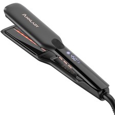 Hair Straightener, 1.75 Inch Flat Iron with Infrared and Ionic Technology, Ti...
