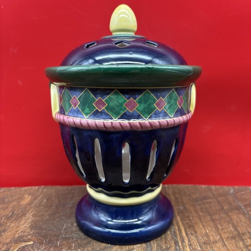 PFALTZGRAFF Amalfi Classic Pattern Candle Holder w/Lid, Pierced Light ...
