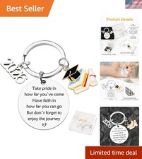 Elegant 2026 Graduation Keychain in Stainless Steel - Perfect Graduation Gift