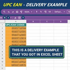 10,000 EAN UPC Codes for Amazon Certified  Numbers whatsapp +393505105070 Tel