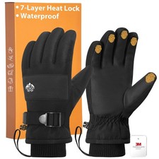 Kids Winter Gloves Waterproof, Extreme Cold Weather Gloves for Boy Girl with ...