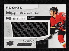 2018-19 Upper Deck Engrained Rookie Signature Shots 155/249 Spencer Foo Auto g5i