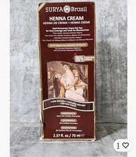 Surya Brasil Henna Cream Semi Permanent Healthy Hair Color Dark Brown 2.37 Fl Oz