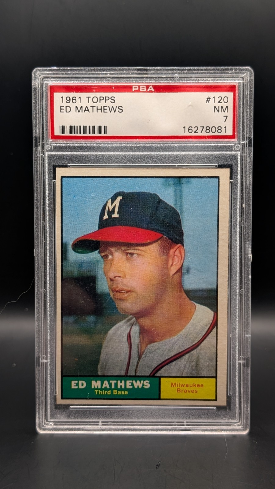 1961 Topps Ed Mathews #120 PSA 7