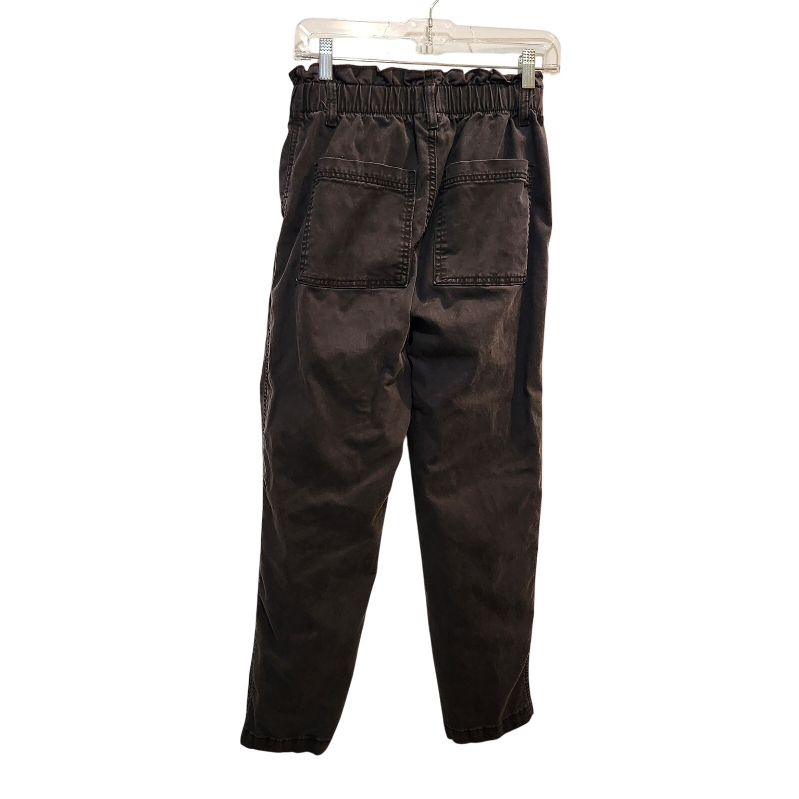 Universal Thread Black Denim Ruffled High Rise Pa… - image 2