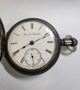 Montre De Poche Antique Illinois 15 Bijoux ~1891 - Mécanique, Ne Fonctionne Pas, Pièce De Collection Historique