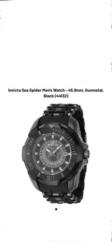 Invicta Sea Spider Herrenuhr - 45,9 mm, Gunmetal, Schwarz (44132) - Bild 1 von 1