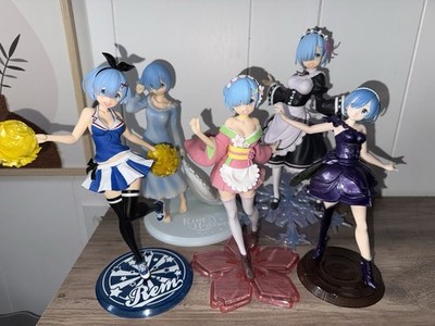 Re:Zero Rem Figure Collection Set of 5 Anime Figure Used From Japan