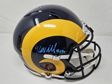 Kyren Williams LA Rams  Autographed Authentic Helmet Beckett  Certification 