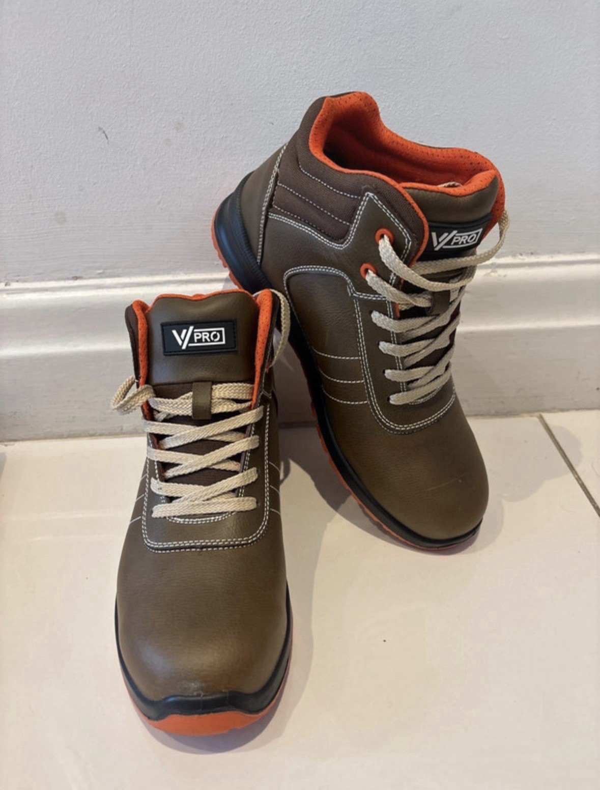 Brand New V Pro Force Men's Brown Work Boots Size UK10 RRP £70