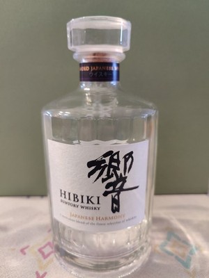 Leere Whisky Flasche Suntory Hibiki Harmony 0,7l | Deko Basteln Upcycling