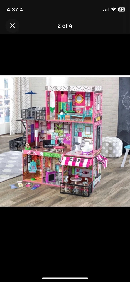 Кукольный домик KidKraft Storybook Mansion, It's Color Full, Гостиная, Спальня и т.д. - Изображение 3 из 4