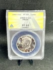 1969-S Proof 40% Silver Kennedy Half Dollar ANACS PF65 Cameo!