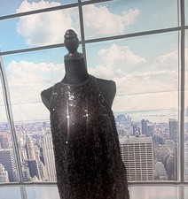 Black sequin tank top