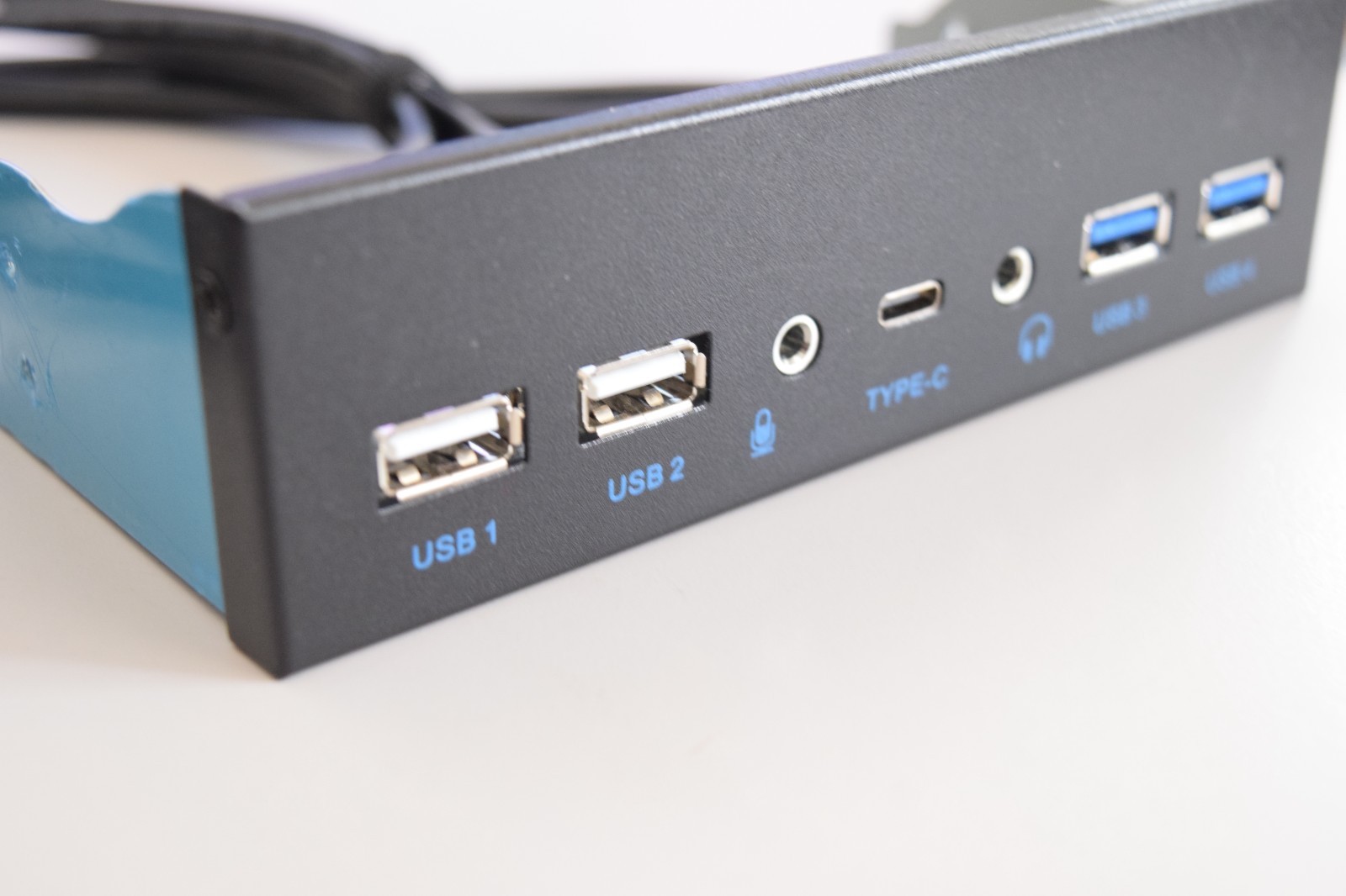 MZHOU Front Panel USB 3.1 Type C -2 USB3.0 - 2 USB2.0 Hub+HD Audio 3.5mm - 2025