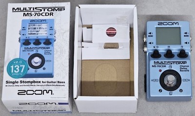 Zoom MS-70CDR Multieffektpedal für E-Gitarre, 1 Stück, Blau