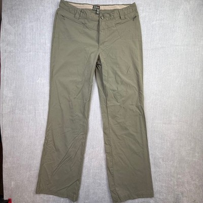 Royal Robbins Womens Olive Green Hiking Pants Size 12 Regular Straight Leg Nylon