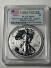 2021-S PCGS PR70 Reverse Proof American Silver Eagle Type 2 First Strike