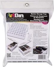 ArtBin Marker Storage Tray 6939AB Organizer Bin Holds 64 Markers/Pens, White