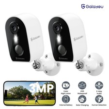 2PK Wireless Battery Camera 2K Outdoor WiFi Security Camera System Smart Home