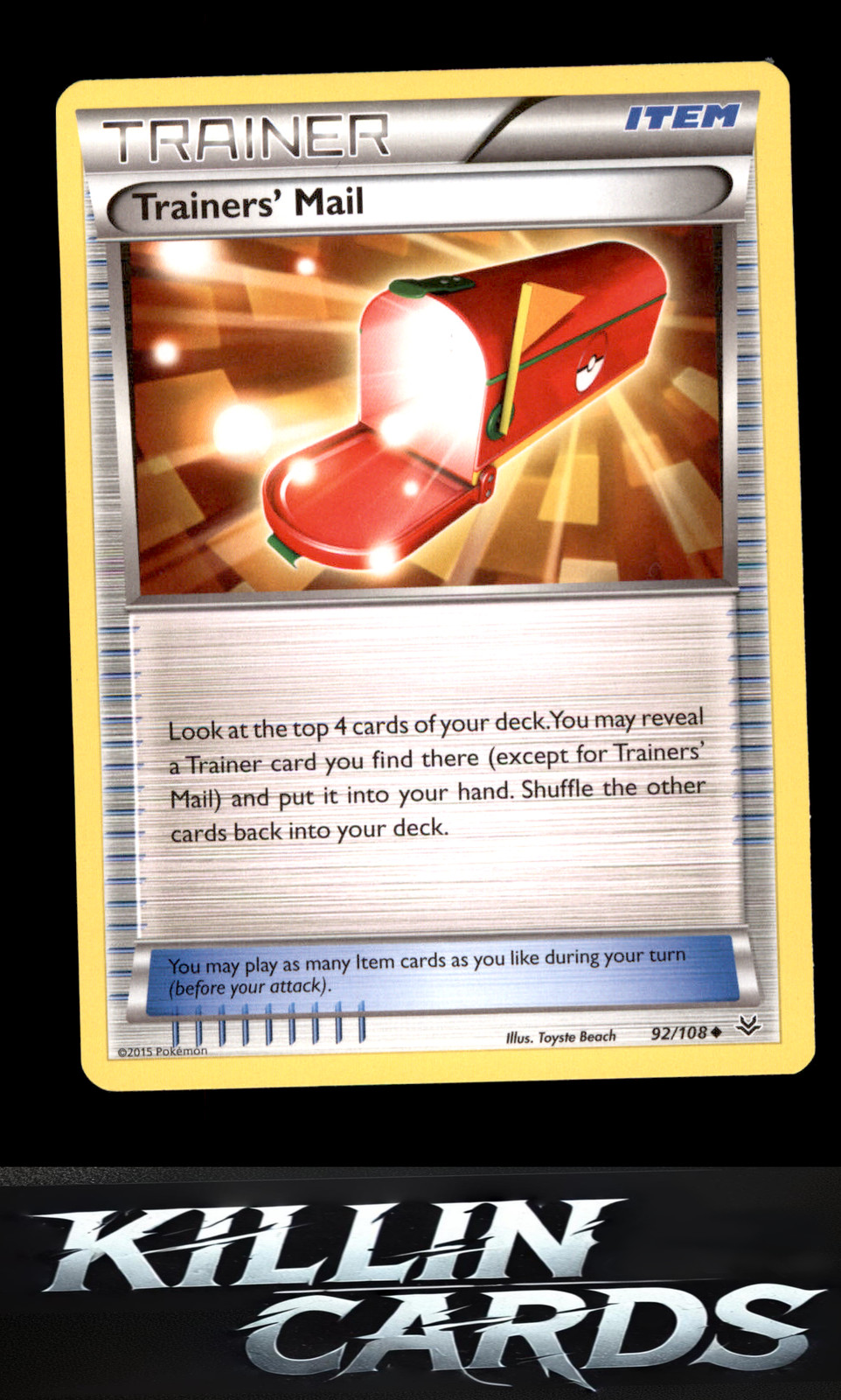 Trainers' Mail 92/108 Pokemon Uncommon XY - Roaring Skies Card NM