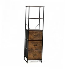  6 Tier Storage Cabinet, 61.5” Tall Storage Rack Storage Bookshelf w/Folding 