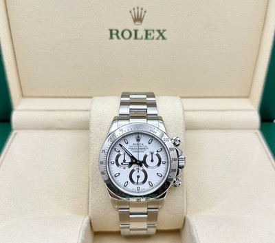 Rolex Daytona Cosmograph 116520 40mm White Dial Stainless Steel