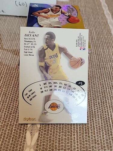 1999-2000 Skybox EX Basketball Set 1-60 Kobe Garnett - Picture 7 of 7