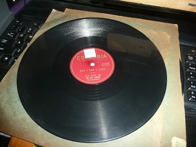 record 78 Rpm  rare Sid King and FivE Strings on Columbia Sag Drag and fall VG++