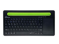 Mediarange Tastatur Wireless 78 Tasten Touchpad De Schwarz
