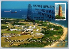 #3787 Southeastern Lighthouses Old Cape Henry Maxi Card w/Pictorial Lighthouse