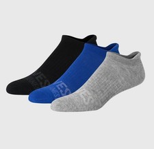 Hanes Premium Men's Socks Heel Shield Performance Fit X-Temp 3-Pr Size 6-12 Blue