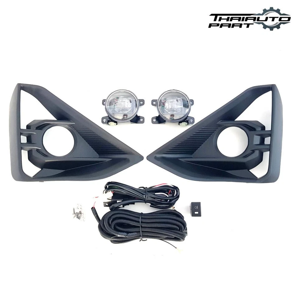 Juego de cubierta foco antiniebla LED negro para camioneta Isuzu D-max UTE 2024 Foto 2 de 4