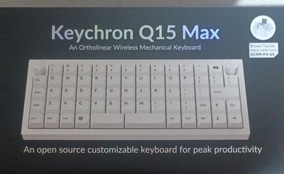 Keychron Q15 Max Ortholinear Wireless Mechanical Keyboard Brown Switches Tested