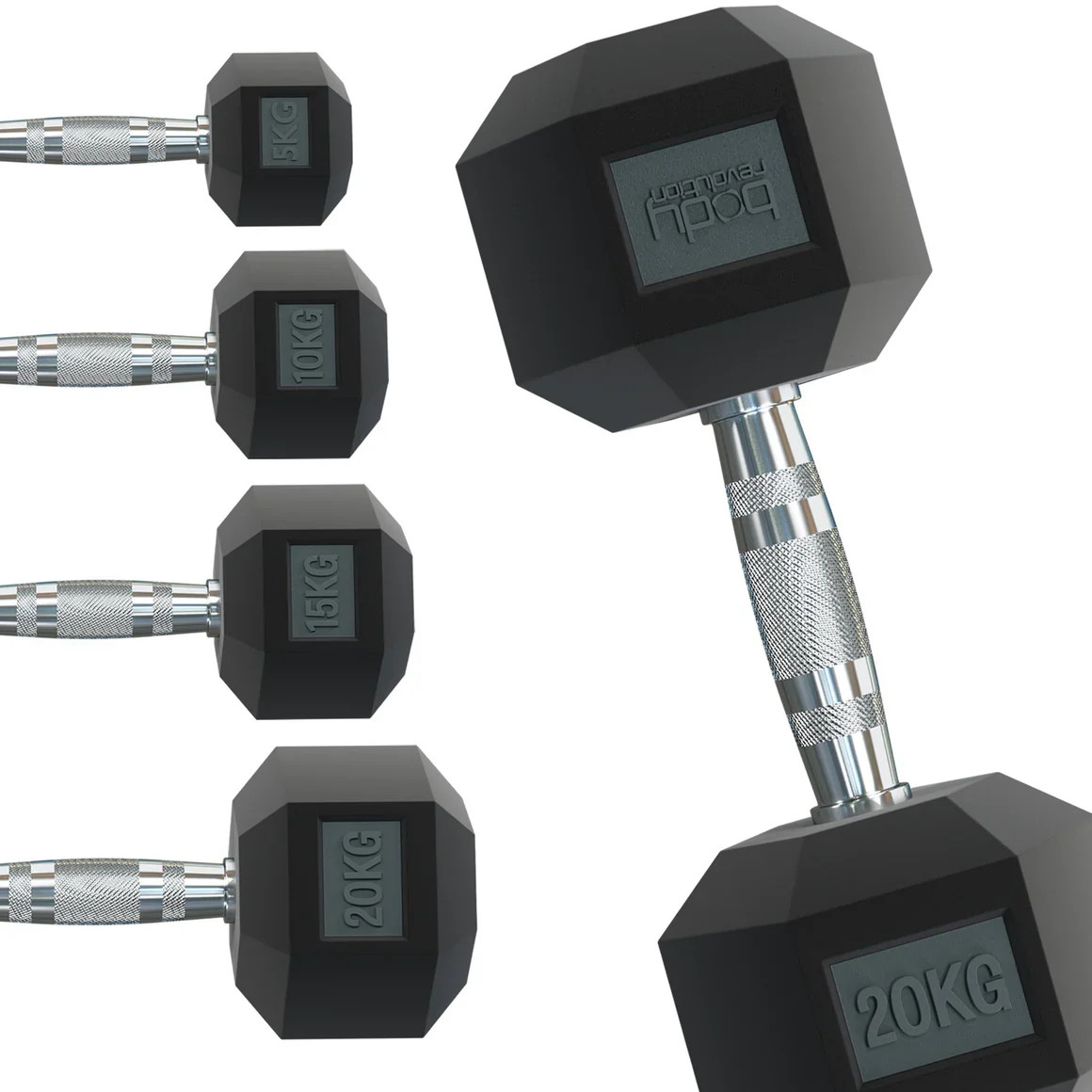Mancuernas 2x2kg goma para casa o gimnasio
