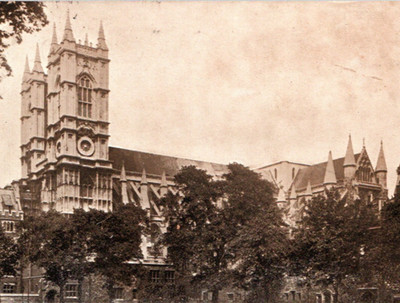 Antique UDB Postcard Westminster Abbey London England UK C1904