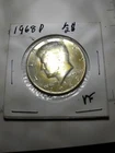 1968 (D) 40% Silver Kennedy Half Dollar - Circulated Coin Estate Item