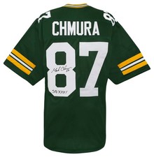 Mark Chmura Signed Green Custom Football Jersey w/SB XXXI - (SCHWARTZ COA)