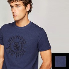 brand new Sz XXL Tommy Hilfiger Men's Heritage Crest Logo T-Shirt Heathered Navy