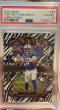 Anthony Richardson 2023  Rookie Select Zebra Prizm 🔥🔥 POP 4 🔥🔥